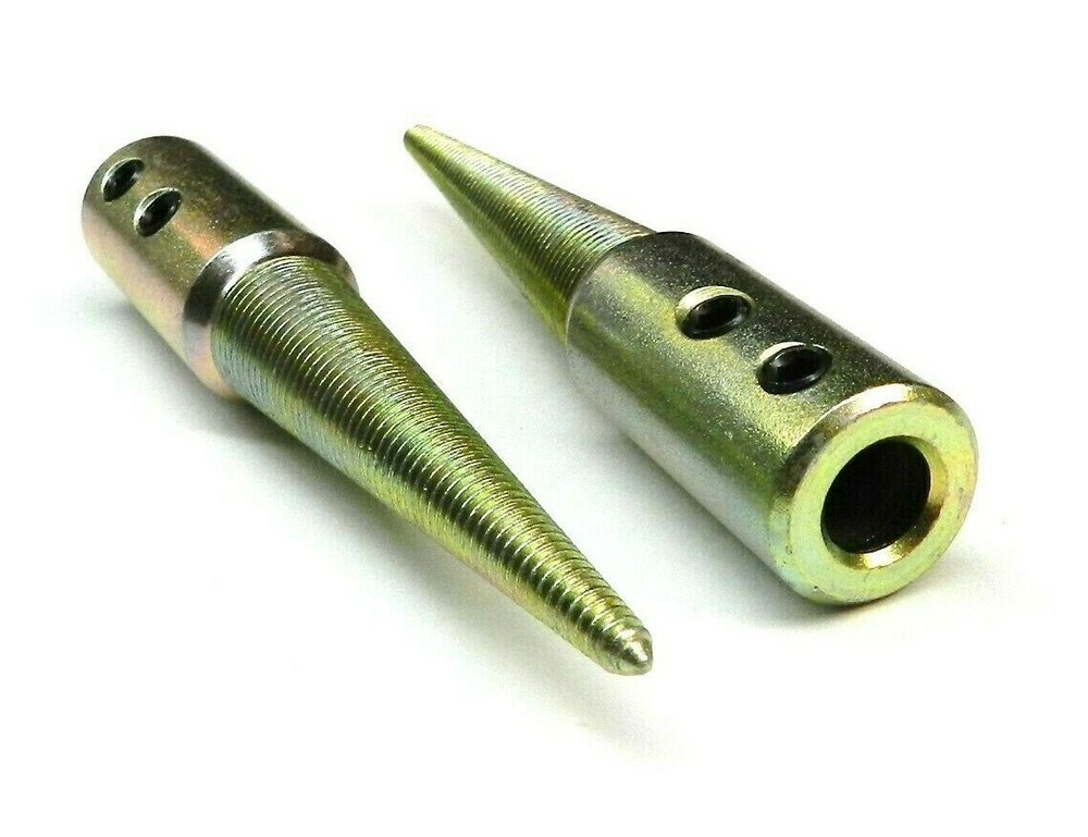 Spindle Tapered Threaded 3/8" Arbor Hole Left & Right Set Grinder Buffer Motor