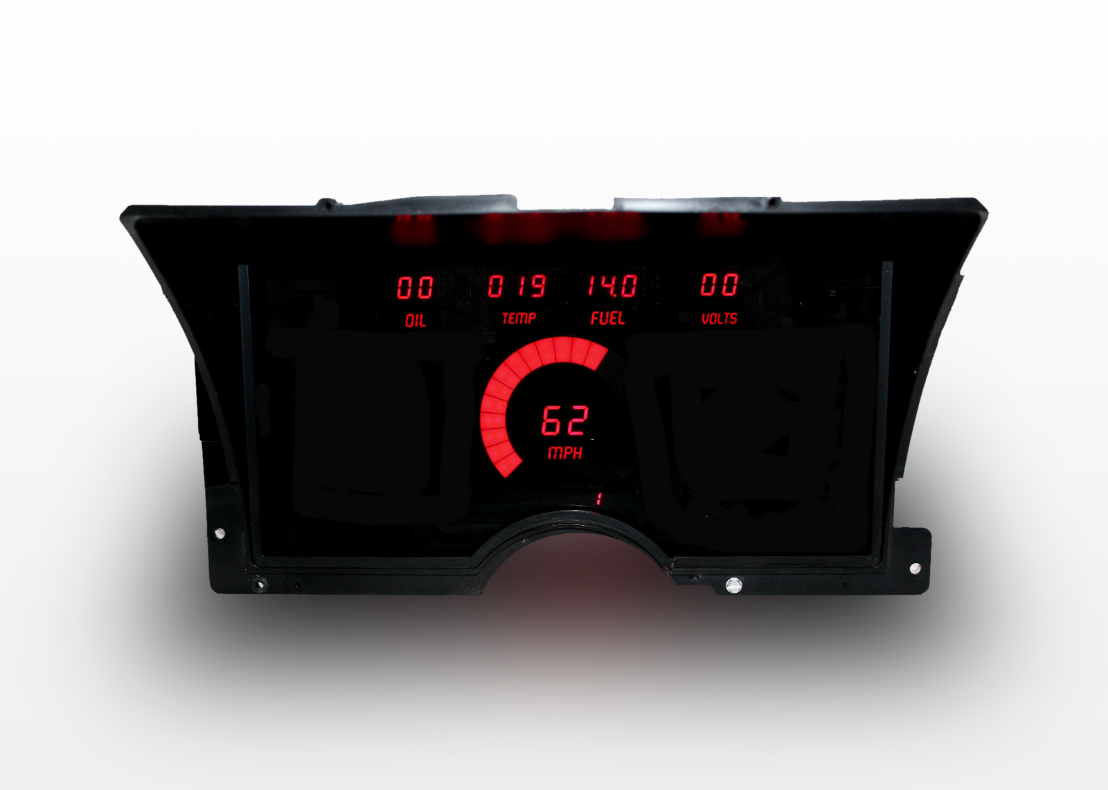 1992-1994 Chevy Truck Digital Dash Panel Cluster Gauges Red LEDs