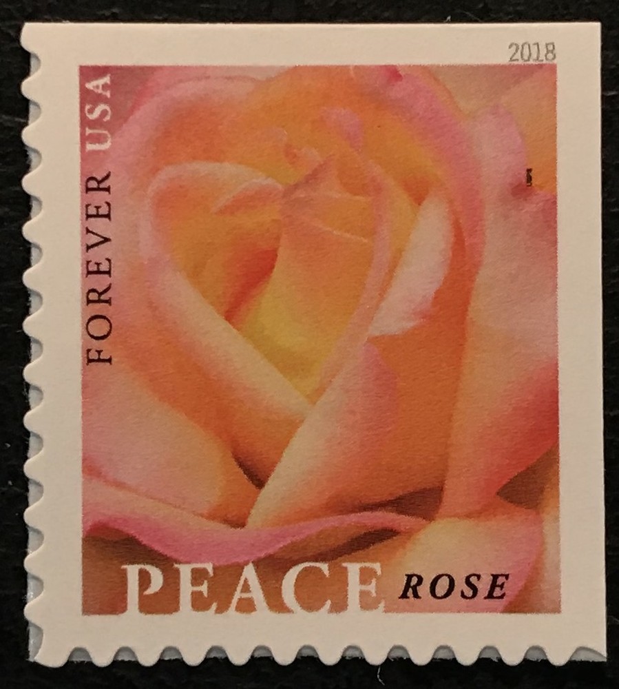 2018 Scott #5280 - Forever - PEACE ROSE - Single Mint NH