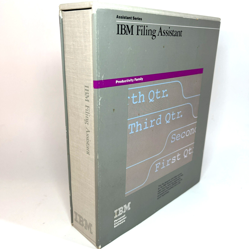 1984 IBM Filing Assistant, Productivity, Writing Version 1.01 Floppy Disk