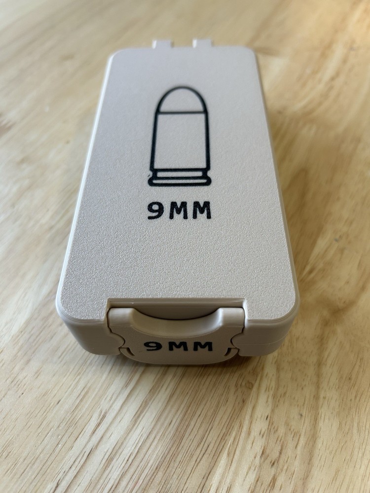 9mm Ammunition Box 50 Rounds Desert Tan