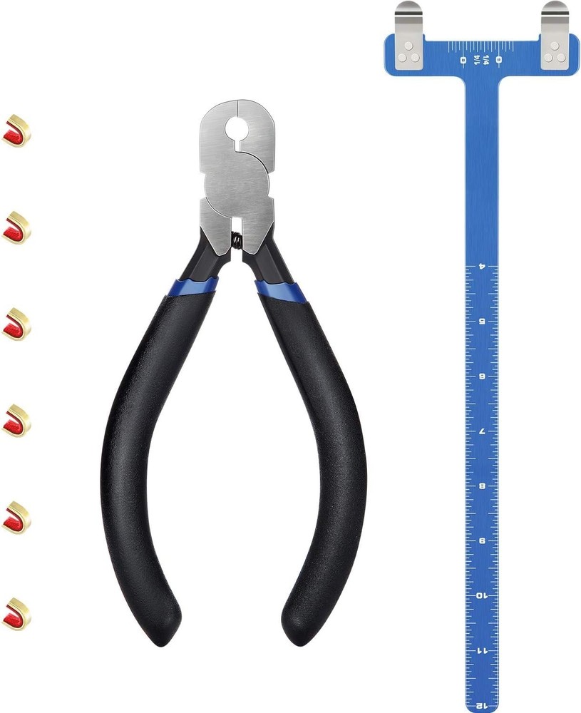 Bow String Nocking Points Pliers Strings Knock Set T Shape Bow Square Ruler N...