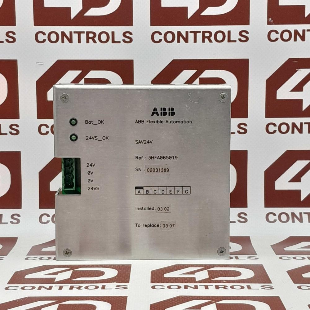 3HFA065019 | ABB | (SAV24V), Module Control Unit, for Robotics, Used