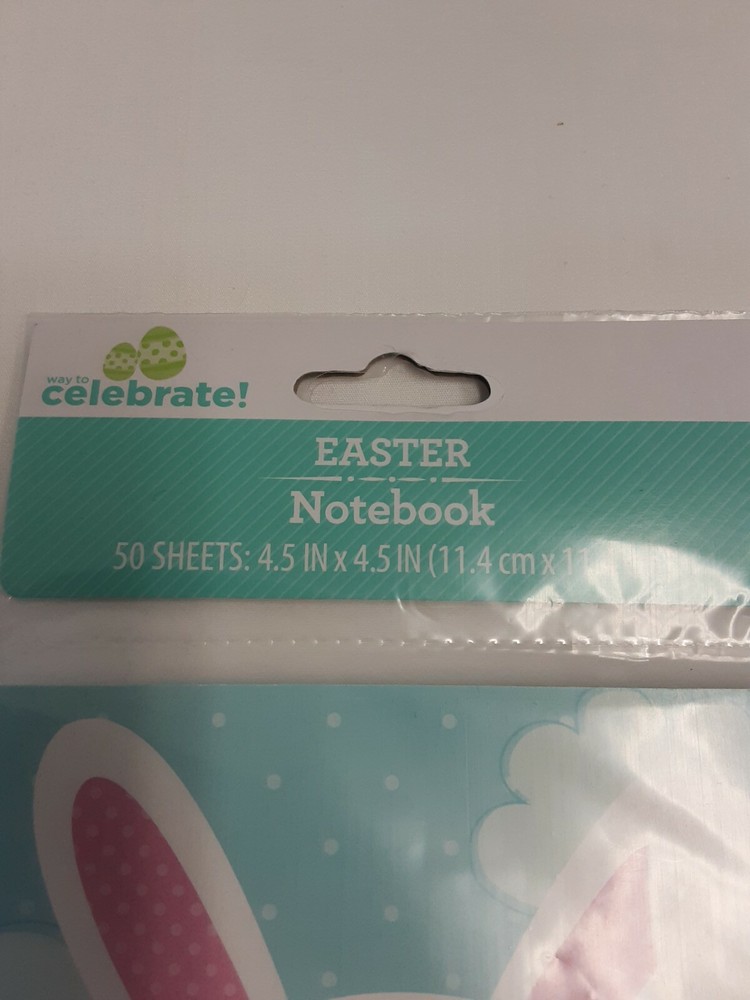 Lot X2 Easter Notebooks (1) Spiral Egg (60 Sheets) & (1) Bunny (50 Sheets) BNWT!