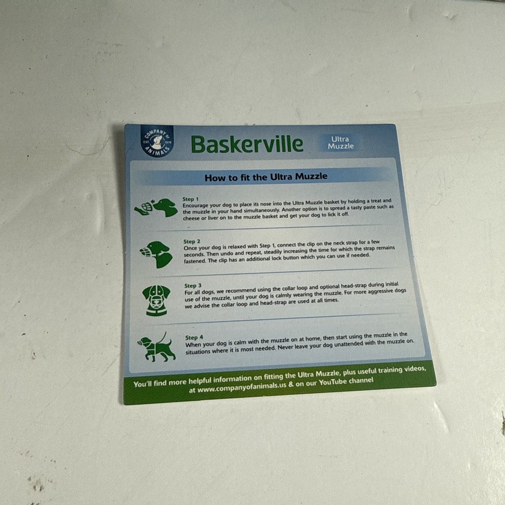 Baskerville Ultra Muzzle Size 5 Black New ✅