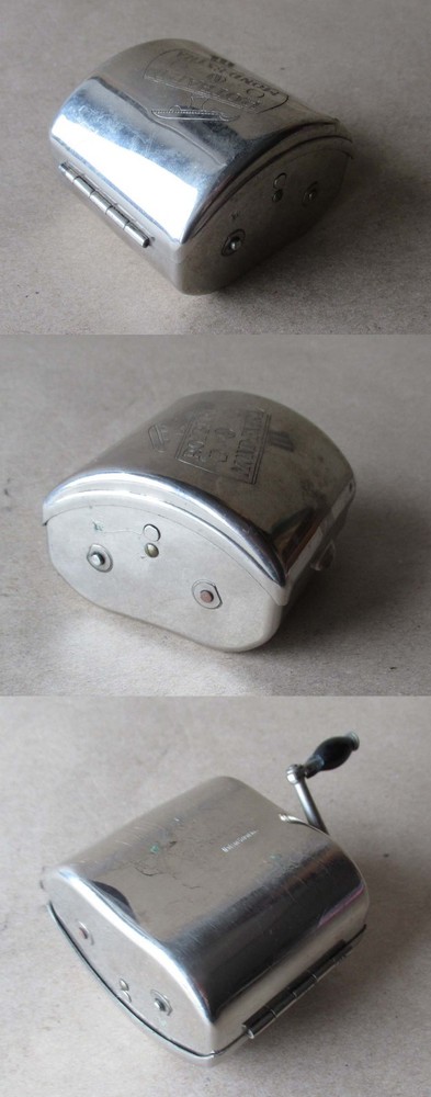 ANTIQUE GERMAN RAZOR BLADE SHARPENER STROPPER ROTBART MOND-EXTRA