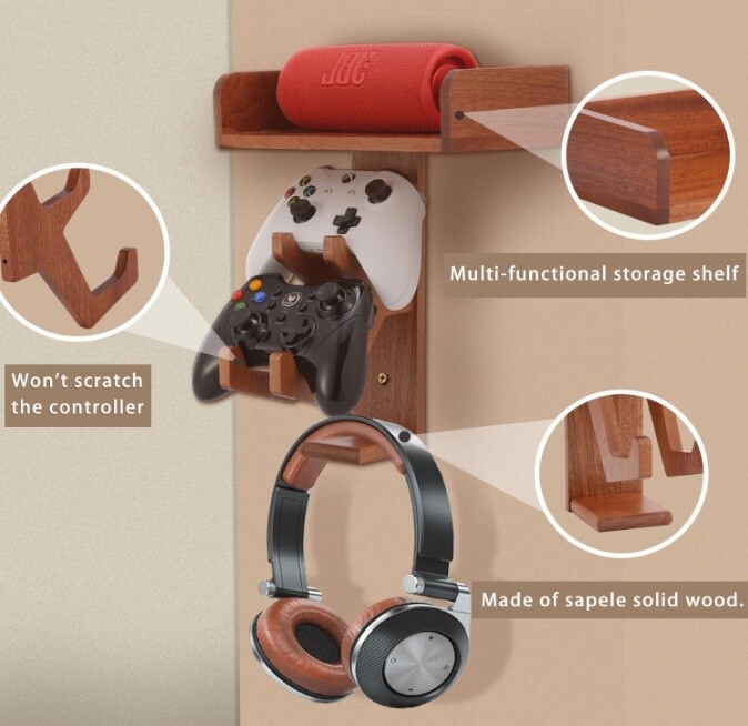 Wood Controller Holder