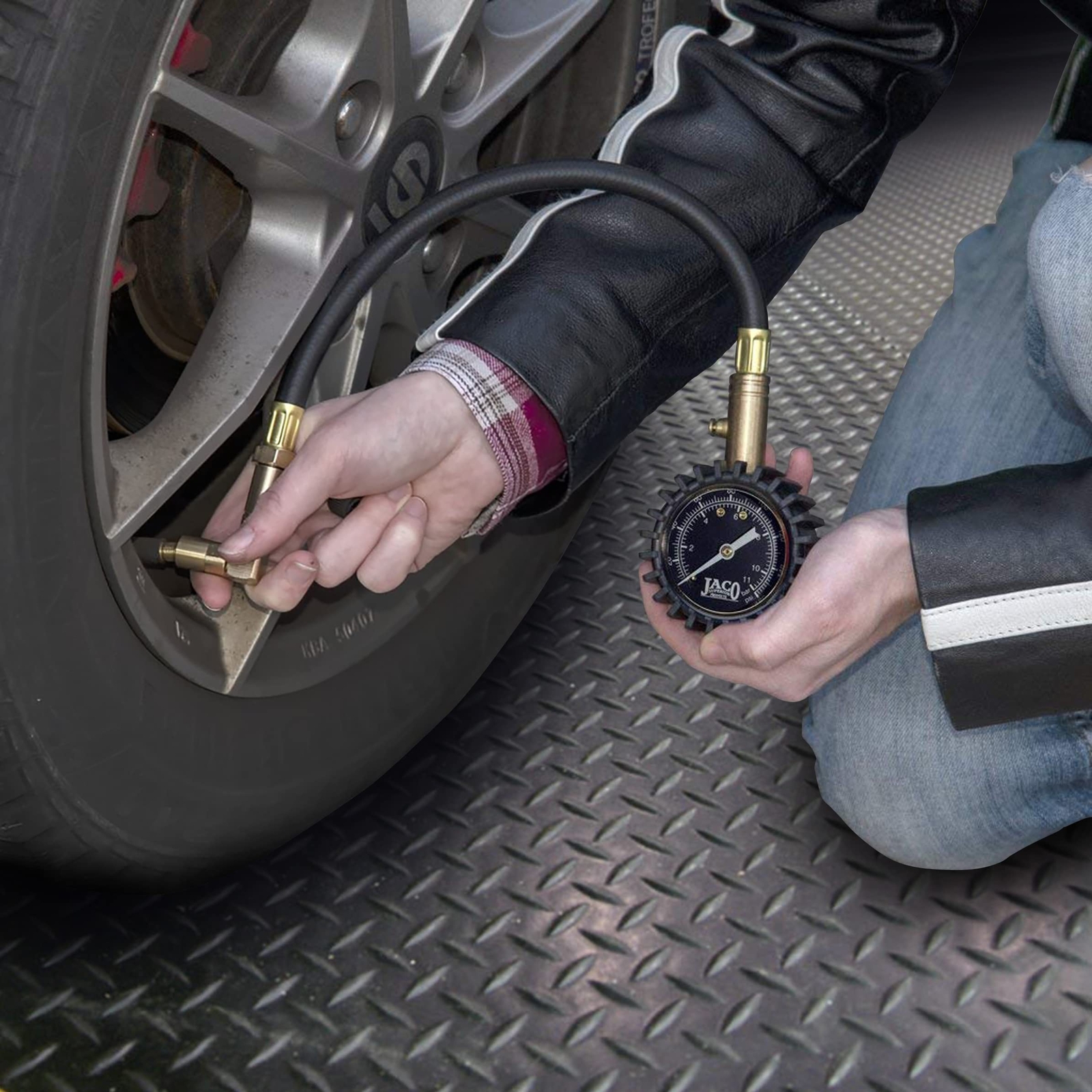 JACO BikePro Presta Tire Pressure Gauge 160 PSI