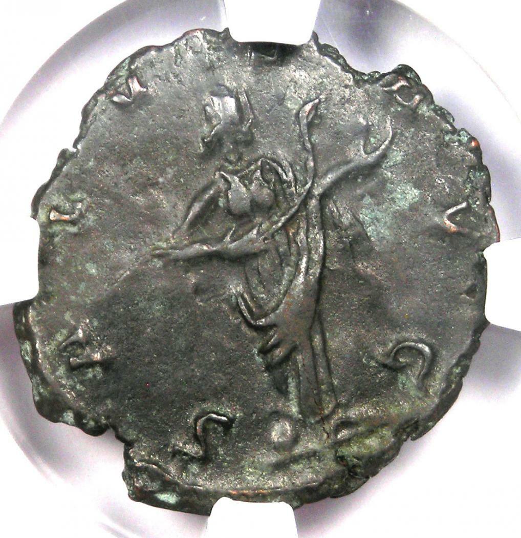 Romano Gallic Victorinus BI Double Denarius Coin 269-271 AD - Certified NGC AU