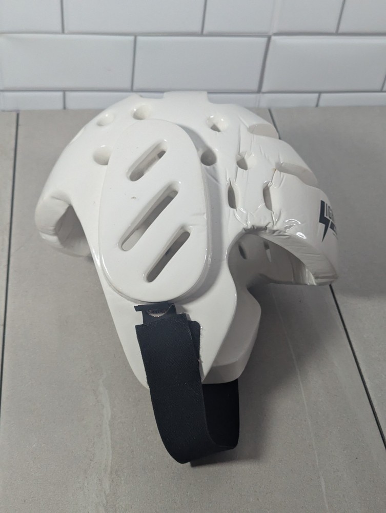 Pro Force Lightning Size Medium Sparring Headgear White