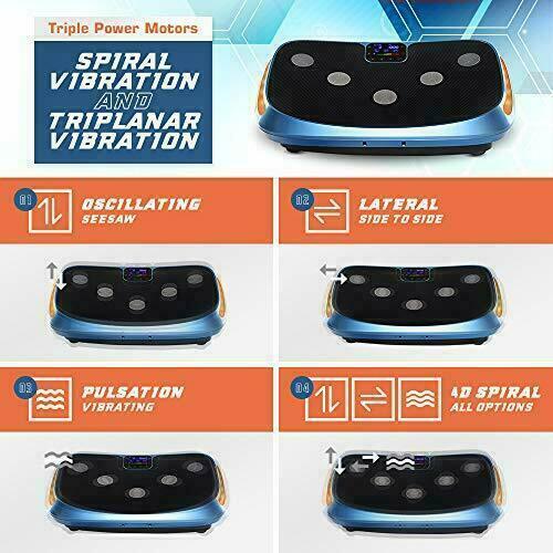 LifePro Rumblex 4D Vibration Plate Exercise Machine - Triple Motor Oscillation,