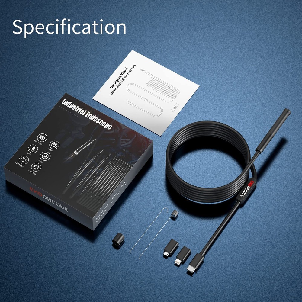 Endoscope Camera with 9.8ft Borescope Inspection Cameras for iPhone iPad/Android