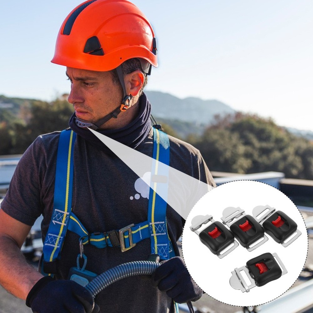 4 Pcs Motorcycle Quick Release Buckle Universal Chin Strap Lock Clip