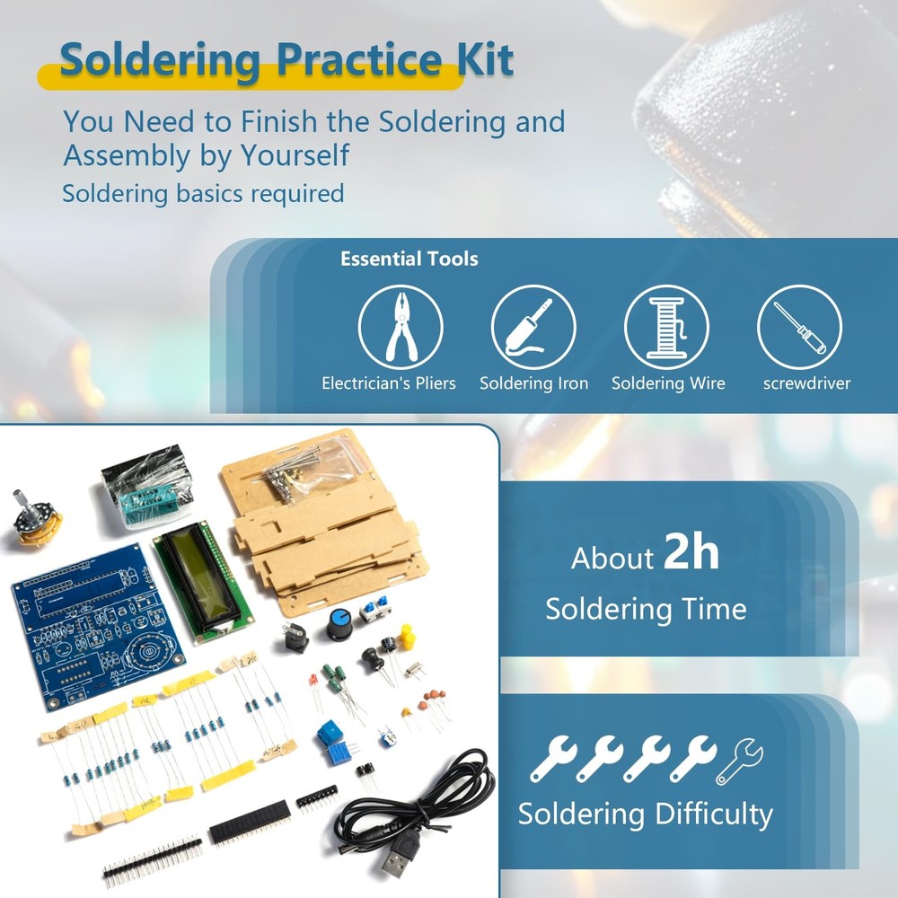 EIELE Soldering Practice kit Multi-Functional capacitance Measuring Instrumen...