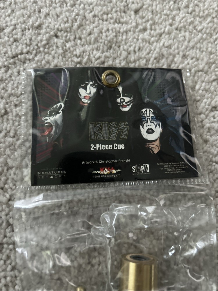 KISS CATALOG OFFICIAL 2003 RARE 2 PIECE POOL CUE SEALED NEW GENE ACE PETER PAUL