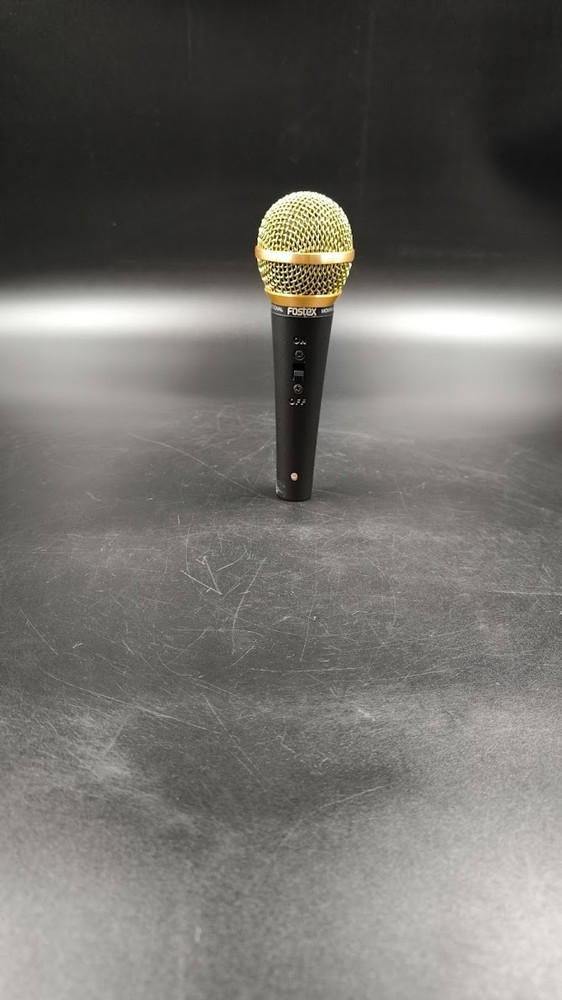 Fostex M-5 Unidirectional Microphone Used Working Black