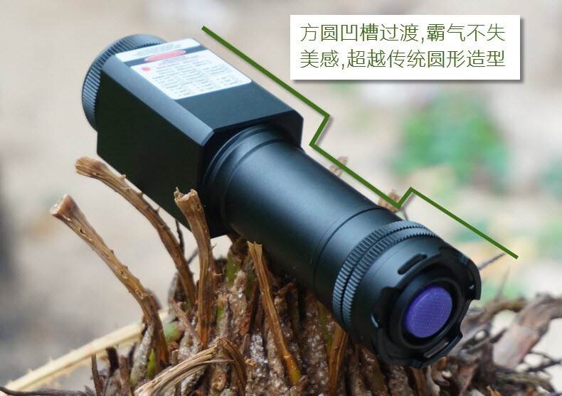 Waterproof 405nm Violet Blue Laser Pointer Focusable Laser Module