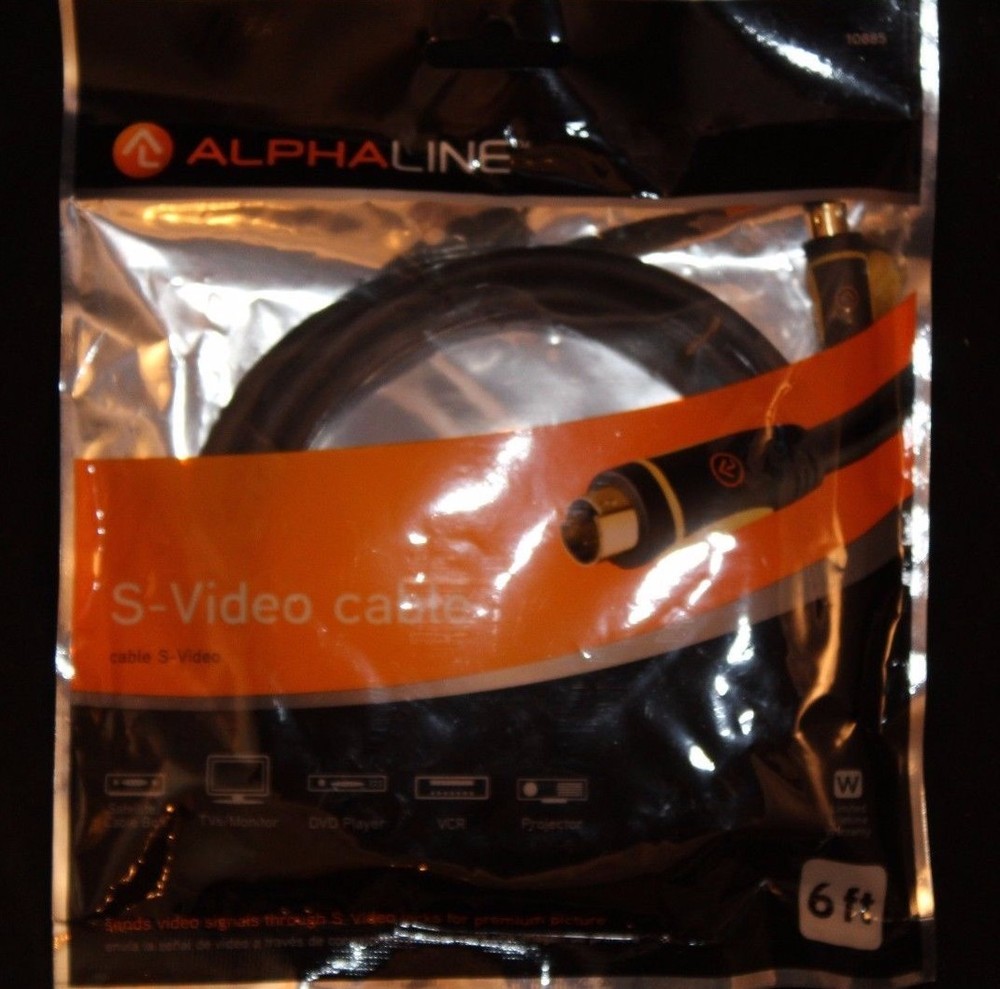 Alphaline S-Video Cable 6 ft #10885