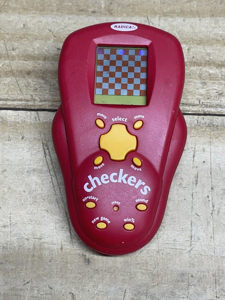Handheld Electronic Game 2000 Radica Checkers