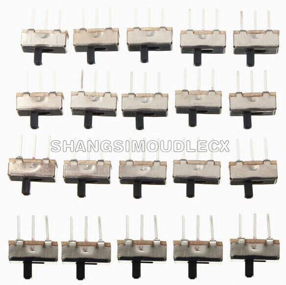 30PCS SS12D00G3 2 Position SPDT 1P2T PCB Panel Mini Vertical Slide Switch-