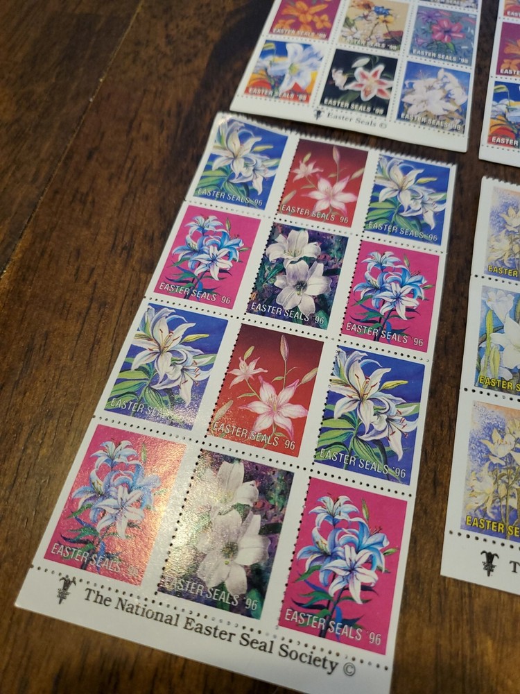 Vintage 1996- 1998 EASTER SEALS Mixed Lot of 50+