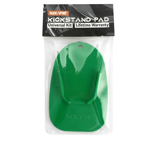 Motorcycle Kickstand Pad High-Density Kickstand Support for All Green