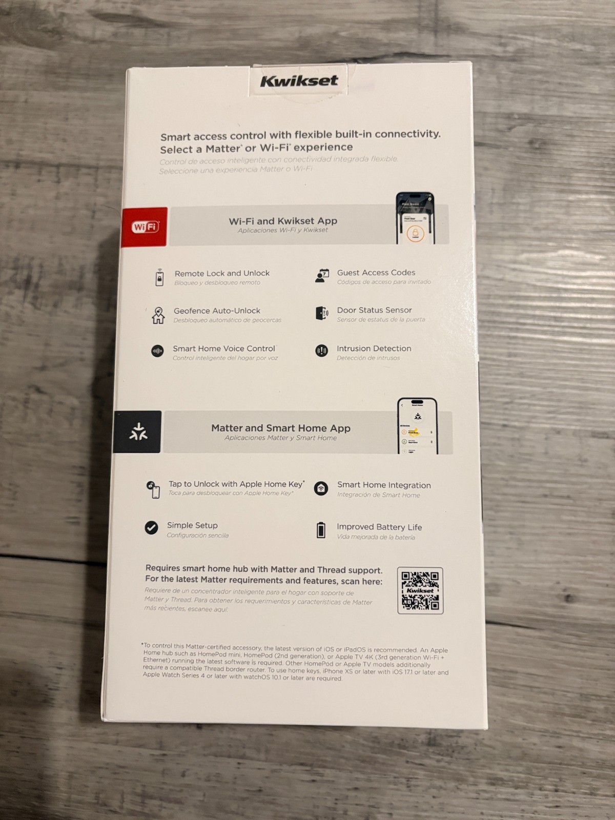 Kwikset Halo Select Plus Wi-Fi Matter Smart Lock Apple Home Keys - Matte Black