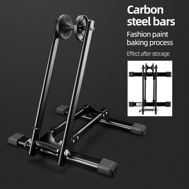 ROCKBROS Foldable Bike Stand Portable Storage Holder Floor ParkingRack Workstand
