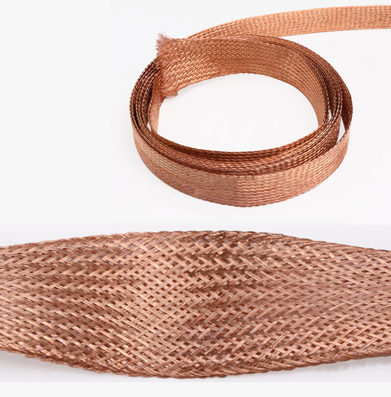 Encrypted Copper Wire Cable Braided Sleeve Shielding Sheath Expandable 2mm~28mm
