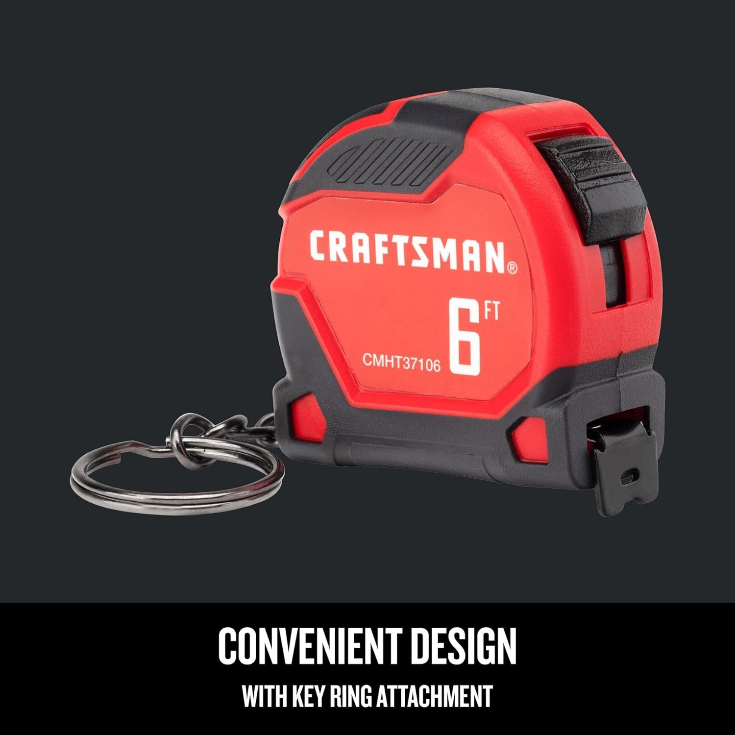 Keychain Tape Measure, 6 FT (CMHT37106G)