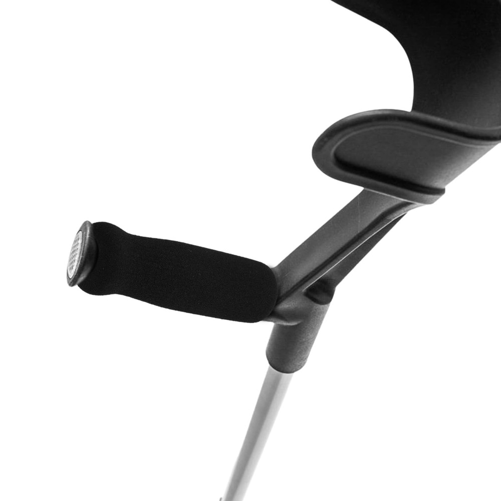 Ptwola 4PCS Foam Cane Grip Replacement Thick Cushioned Offset Black