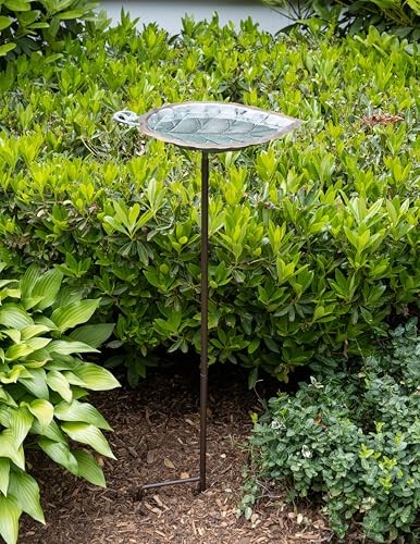 Aspen Leaf Birdbath- Stake