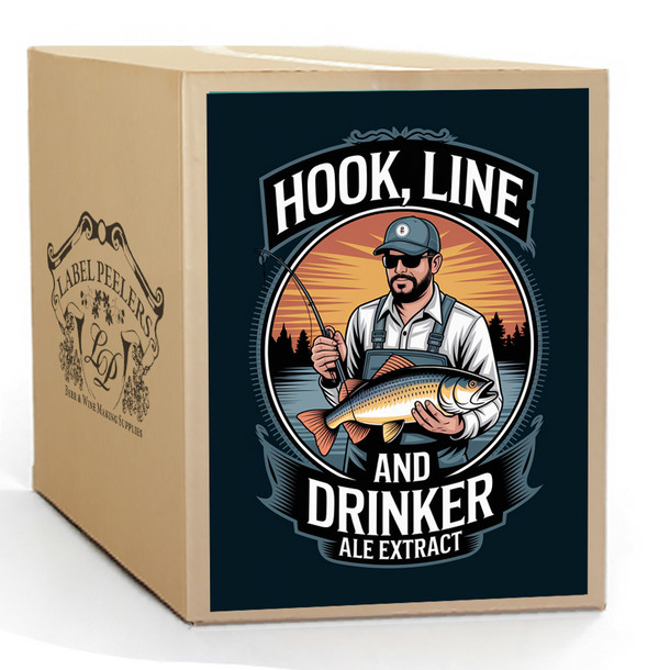 Label Peelers Hook, Line, and Drinker Ale Beer Kit - Extract