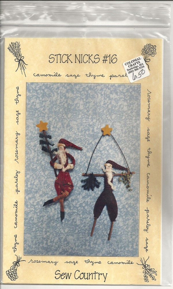SEW COUNTRY STICK NICK SEWING PATTERN #16 ©1995