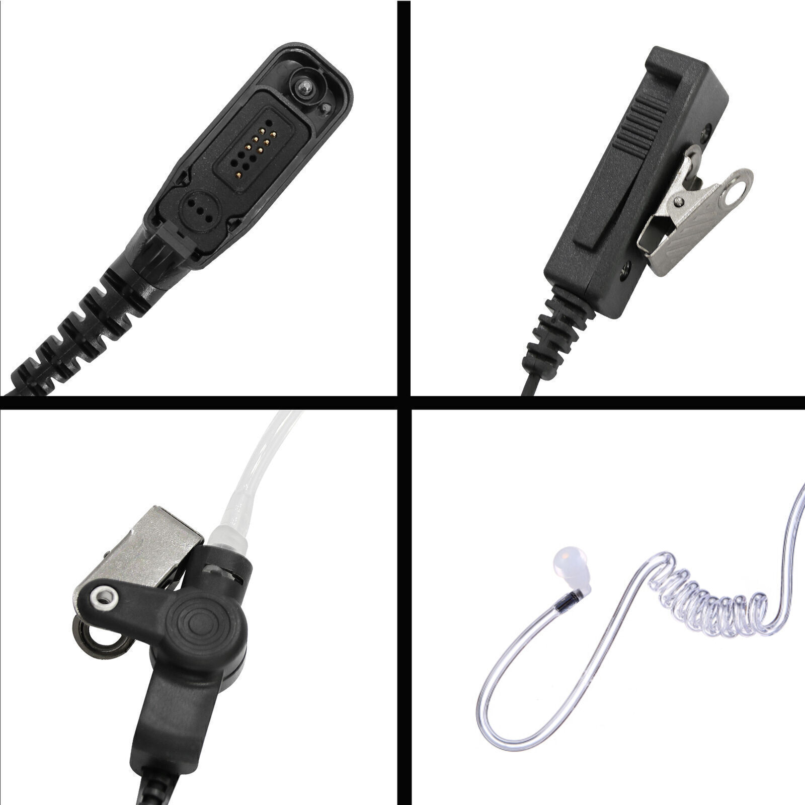 Mic Headset Earpiece For XPR 7550e XPR 7580e XPR 7350e XPR 7380e Radios