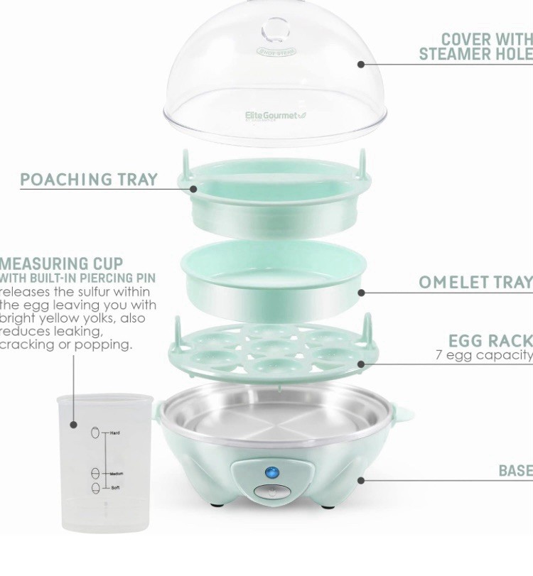 NWT-ELITE GOURMET-EASY EGG COOKER