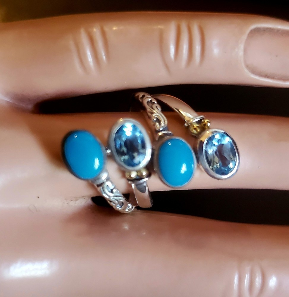 Bali SS/18K Ring Sz 7
