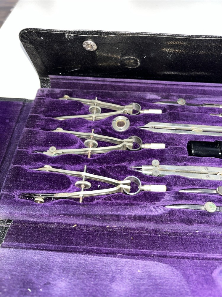 Germany; Gramercy Import Co., Vintage Drafting Set Complete With Case
