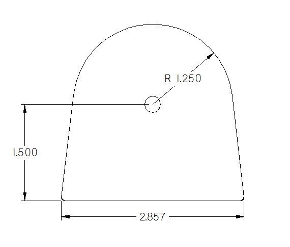 OFFROAD ANONYMOUS Flat Link Tab-Size: Small, Thickness: 1/4"