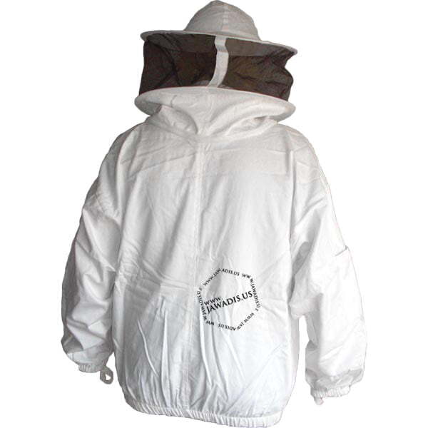 Beekeeper Zip-Up Jacket with Removable Veil - Cotton, White, Size L