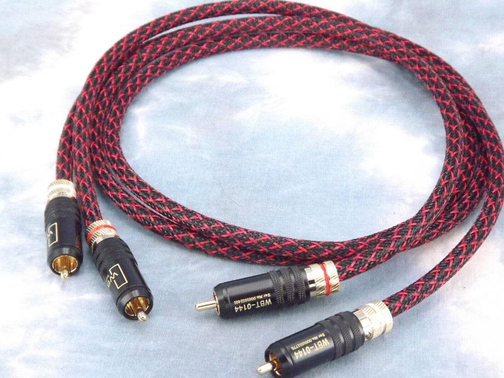 Maze Audio Reference Series Locking RCA Patch Cables Interconnects Red/Black