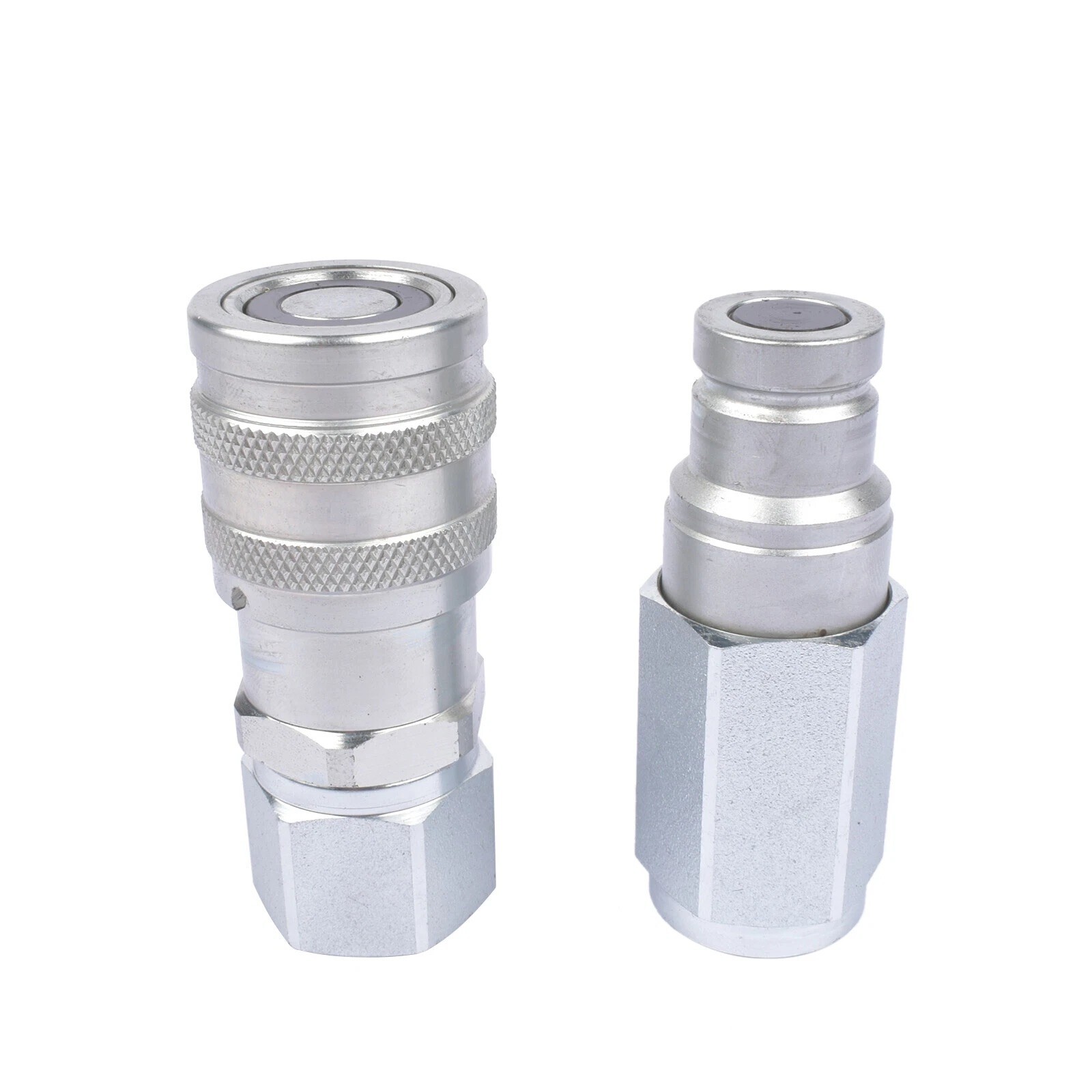 3/8" Flat Face Hydraulic Quick Connect Coupler Set , 3/8" NPT Thread FF38M-06N