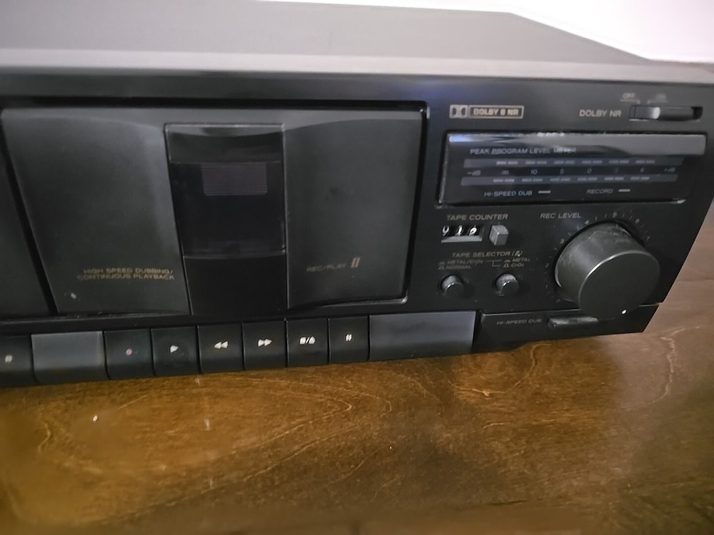TEAC W-416 Stereo Double Cassette Deck - Tested Working