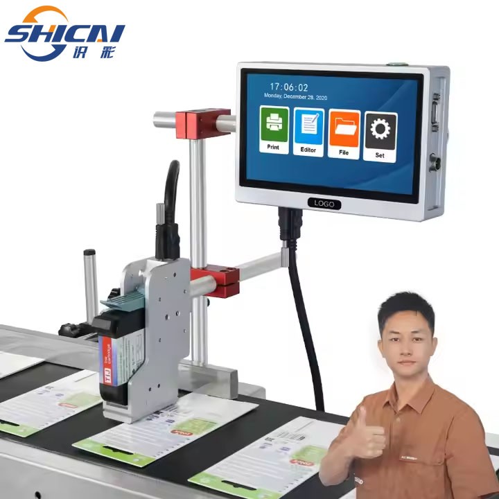 12.7mm automatic online inkjet printer does not include conveyor printing LOGO