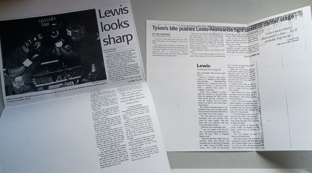 97 Lewis Vs Akinwande Press Kit