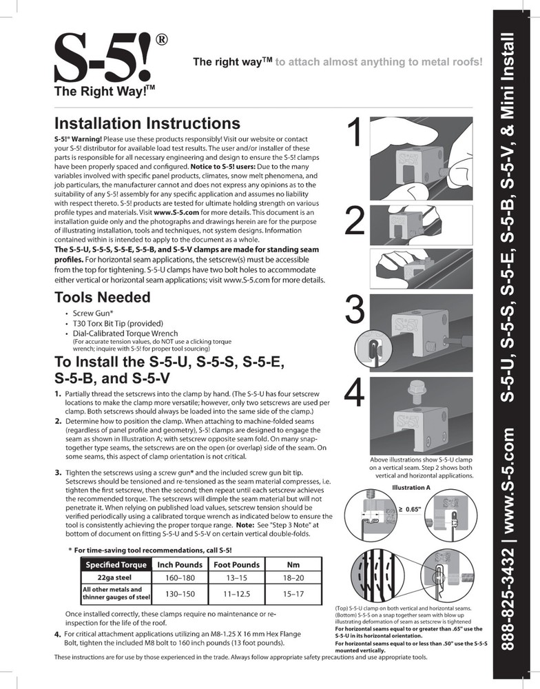 S-5! S-5-S Mini Clamp
