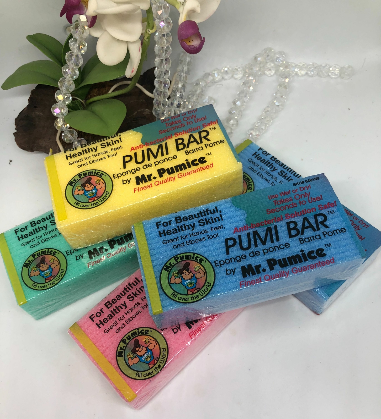 5x Mr Pumice Pumi Bar - Assorted Color - Individually Sealed