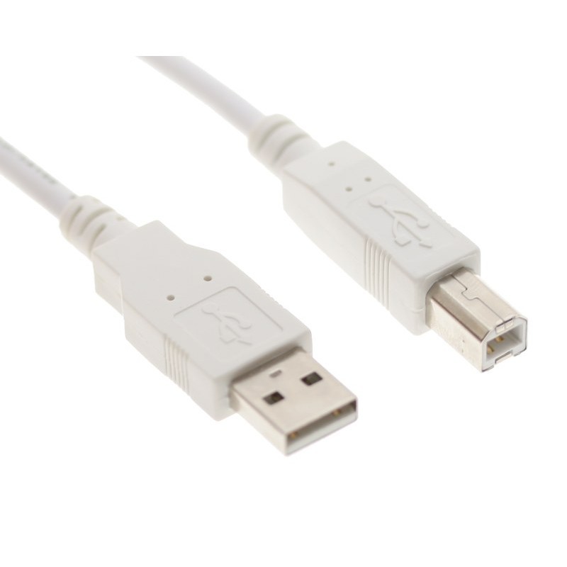 USB A-B  PRINTER CABLE  3 FT. ~ BEIGE 3 FEET