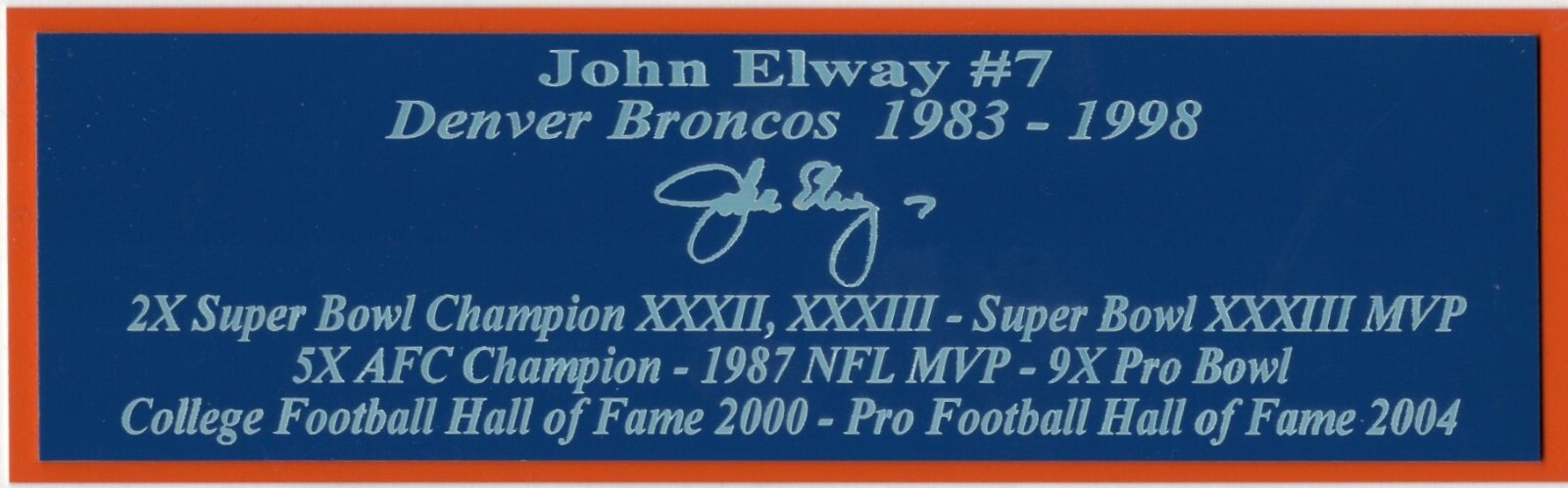 Tom Brady Autograph Nameplate Tampa Bay Buccaneers Super Bowl MVP Retirement NEW