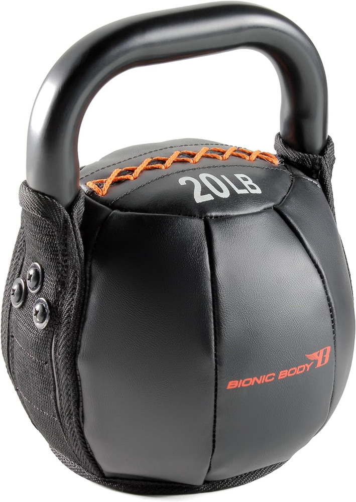 Bionic Body by Kim Lyons Soft Kettlebell with Handle | Soft Weight for Strength
